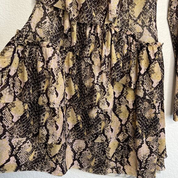 House of Harlow 1960 X Revolve Small One Shoulder Mini Dress Snake Print… - Picture 5 of 10